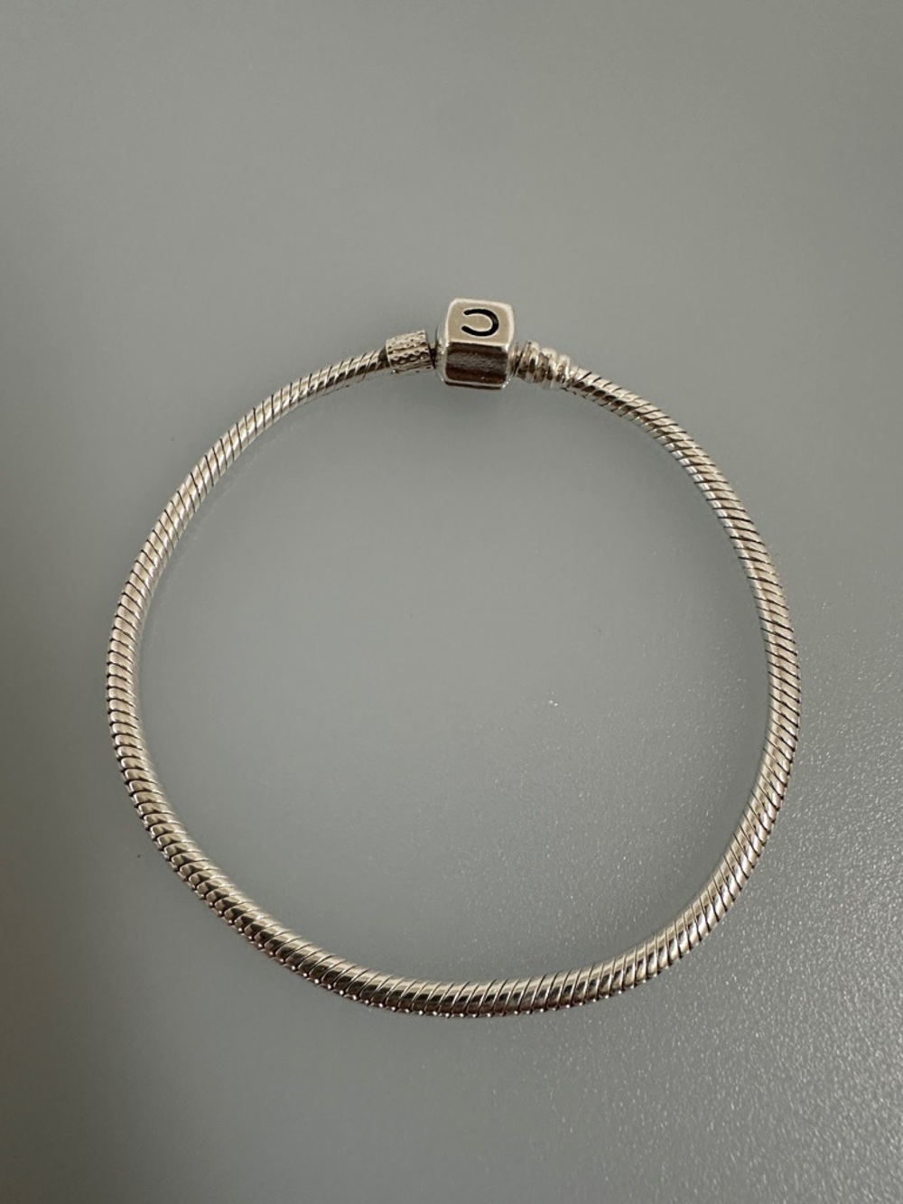 Pandora Silver Snake Chain Charm Bracelet made in Italy - Picture 2 of 8